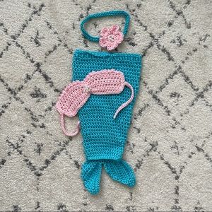 Newborn photography outfit prop mermaid